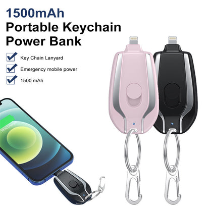 Fast Charging Keychain Power Bank For (Type-C and IOS)