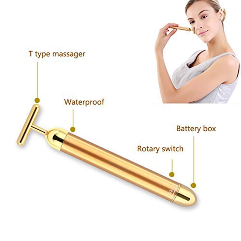 24k Golden Pulse Facial Massager