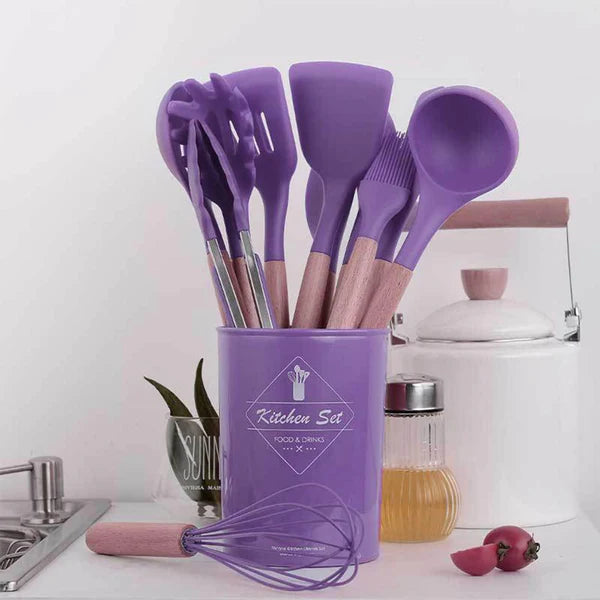 12pcs Non-Stick Silicone Cooking Set