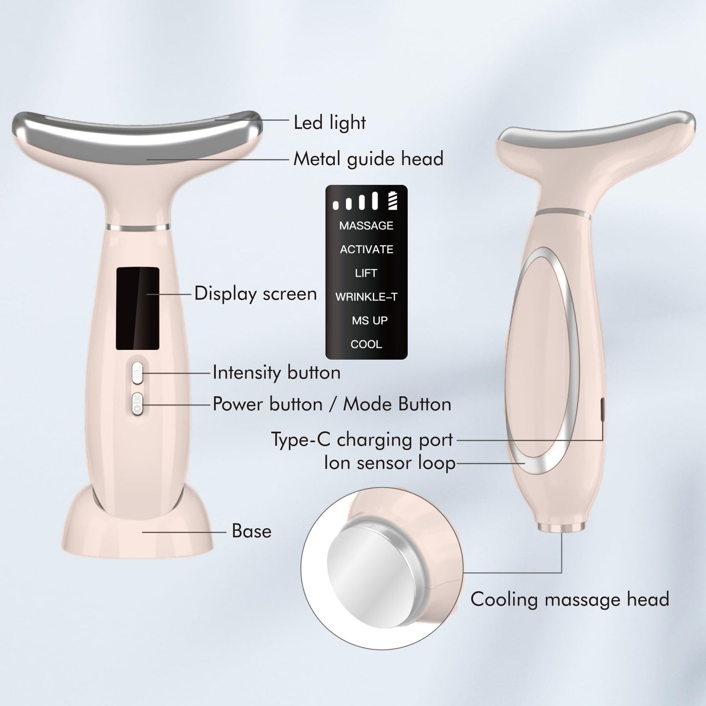 Red Light Therapy Facial Massager