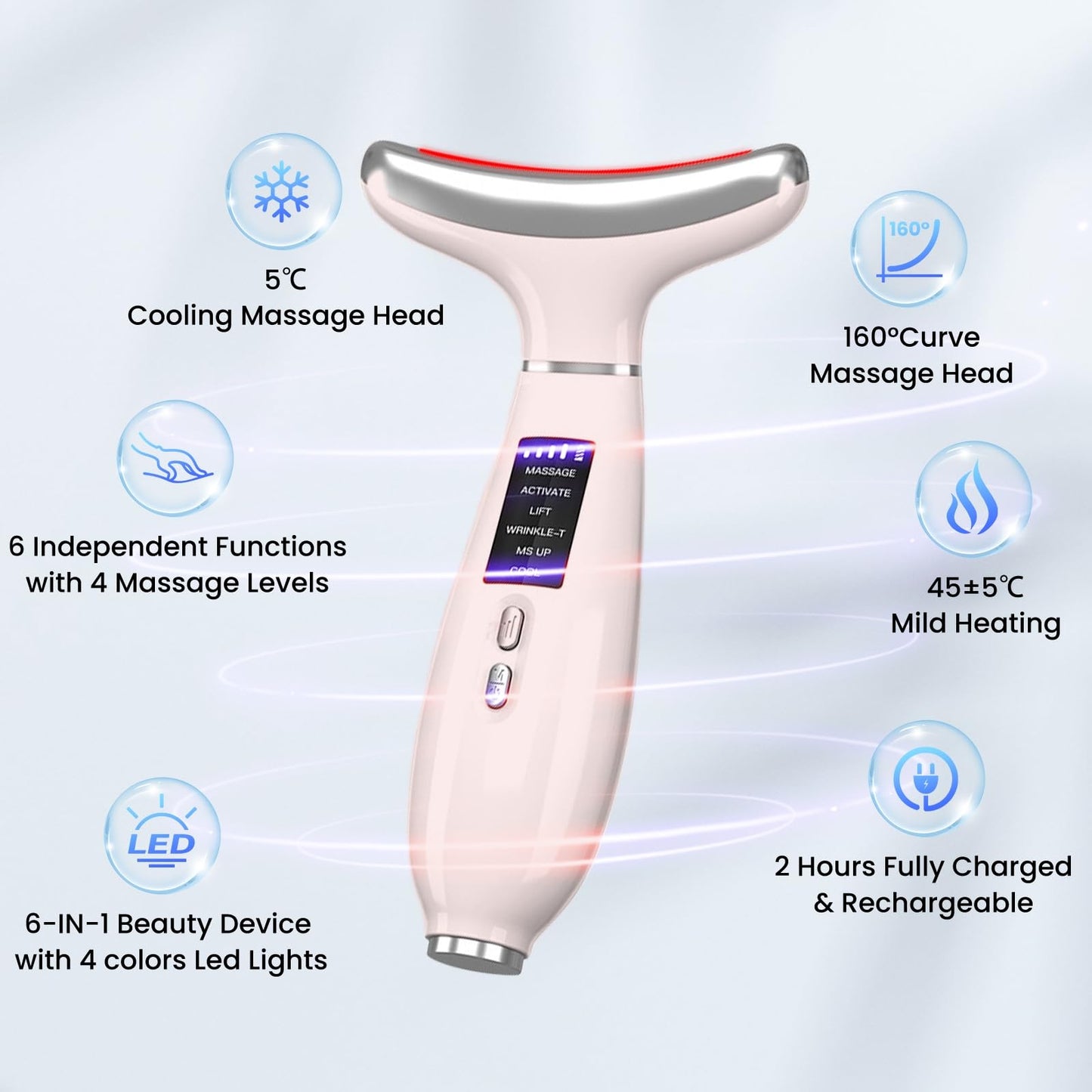 Red Light Therapy Facial Massager