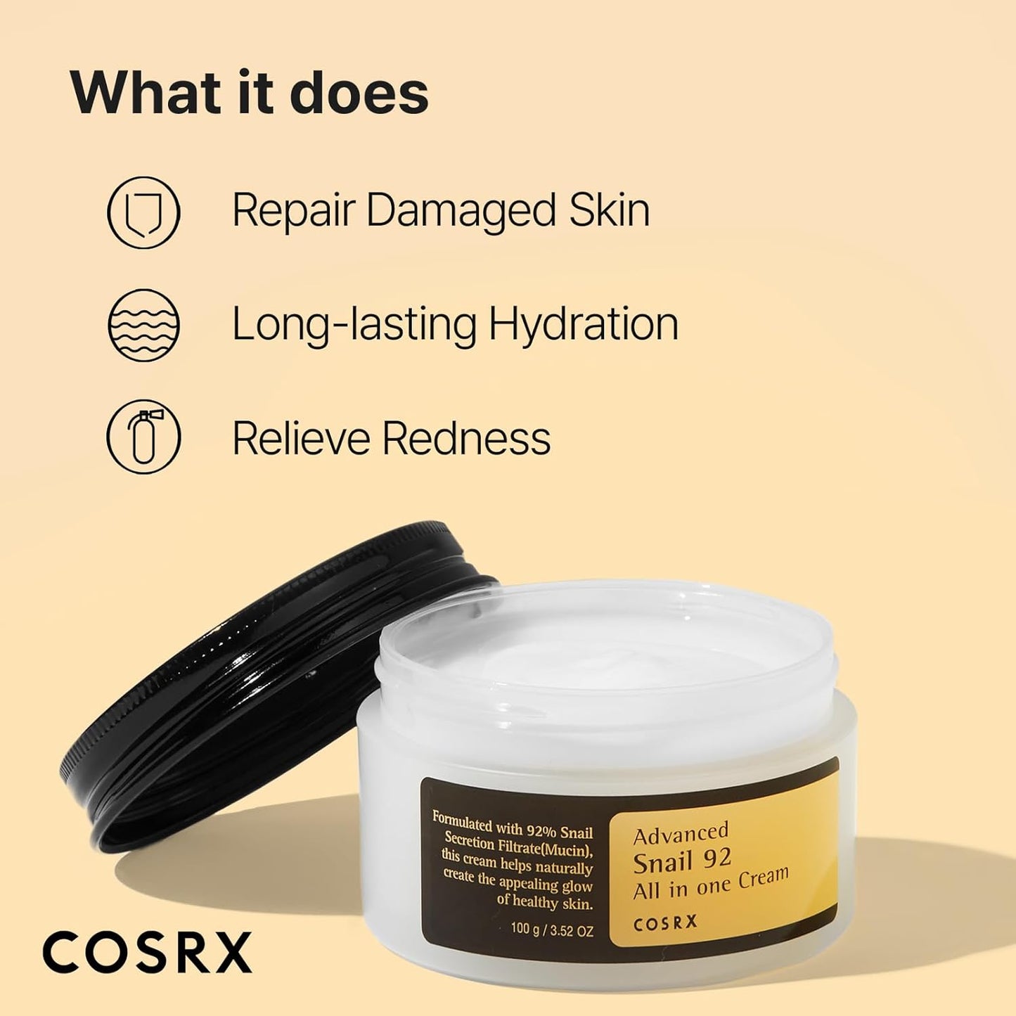 COSRX Snail Mucin 92% Face Moisturizer