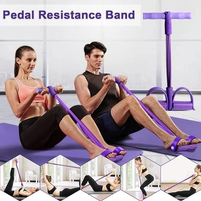 Multi Workout Pedal Puller Resistance Band for Fitness Freaks