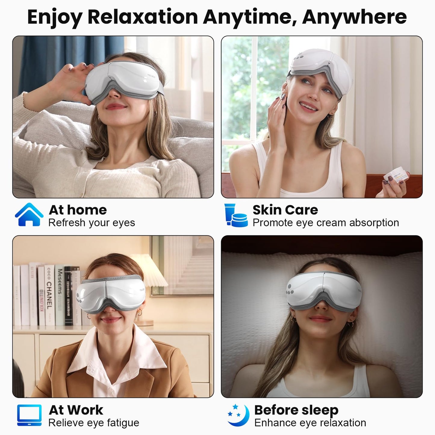 Heated Eye Mask Massager