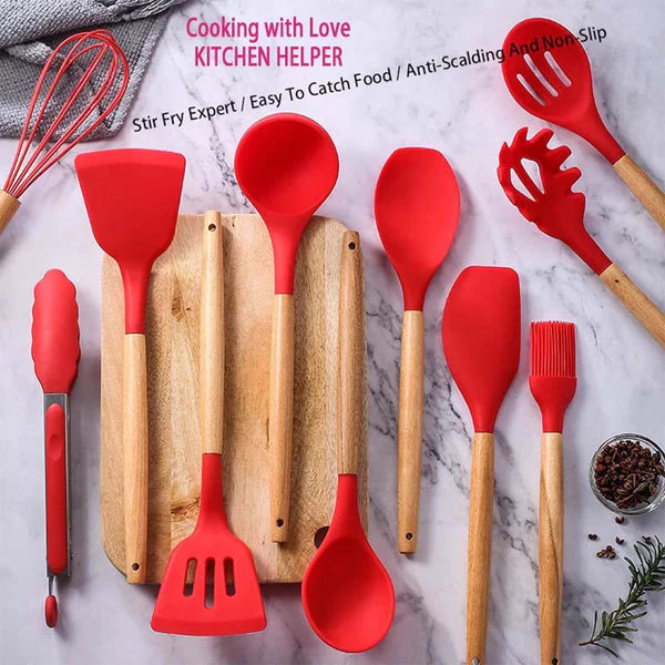 12pcs Non-Stick Silicone Cooking Set