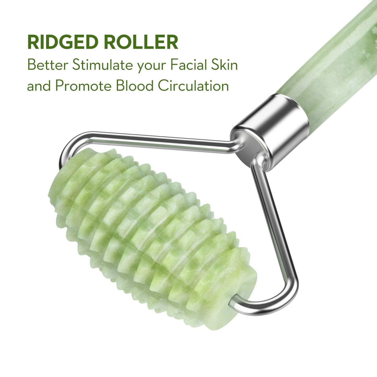 Jade Roller and Gua Sha for Face-3 in 1 Kit Facial Massager Tool