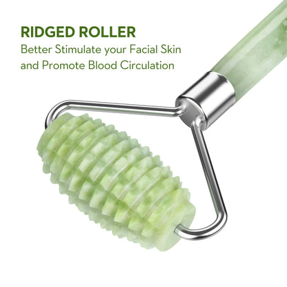 Jade Roller and Gua Sha for Face-3 in 1 Kit Facial Massager Tool