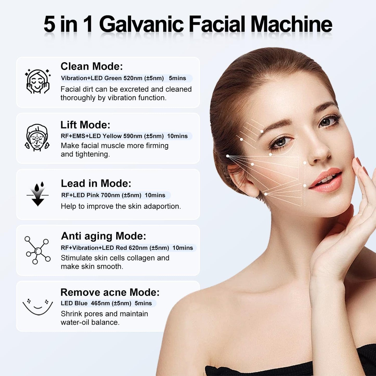 5 in 1 Multifunctional Face Massager