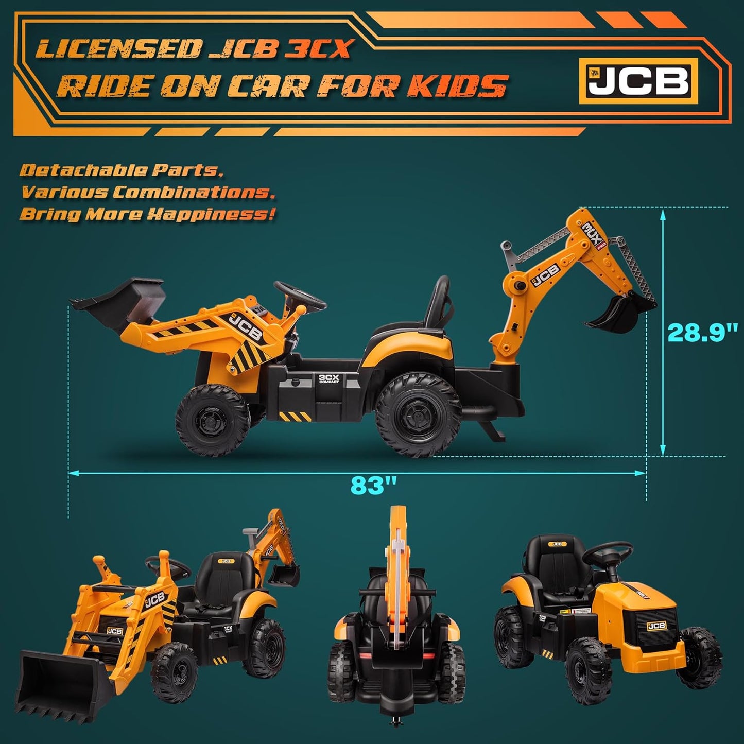 JCB Electric Loader Toy