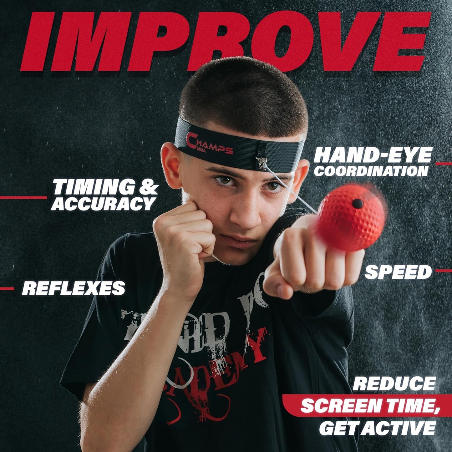 Boxing Reflex Ball Set with Punch Counter App