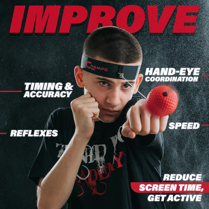 Boxing Reflex Ball Set with Punch Counter App