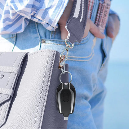 Fast Charging Keychain Power Bank For (Type-C and IOS)